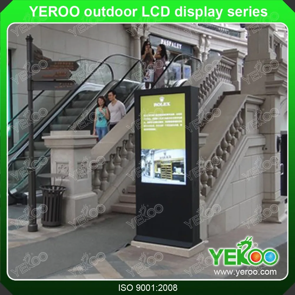 product-YEROO-55 Waterproof Ip65 Android Outdoor Digital Signage Advertising Totem Information Kiosk-5