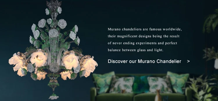 Hand Blown Glass Chandelier Murano Decorative Pendant Lighting