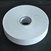 China supplies Cloth Label White Solid Color Polyester Fabric Taffeta Ribbon tape size label For Sale