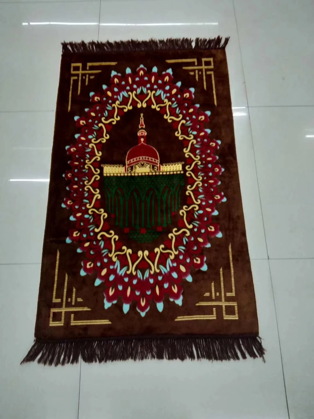 2019 New 70*110cm  wholesale custom polyester printed muslim prayer carpet mat turkish prayer mat rug