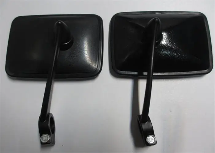 Black metal cover MZ & SIMSON motorcycle side mirror