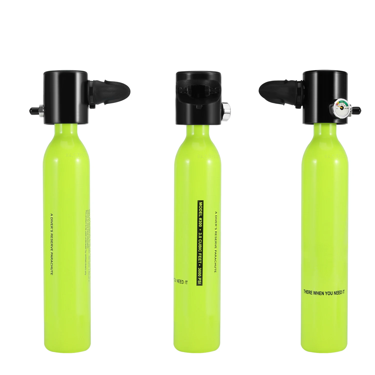 

Air tank total freedom breath underwater for 5 to 10 minutes TUV CE Mini scuba diving equipment, Yellow