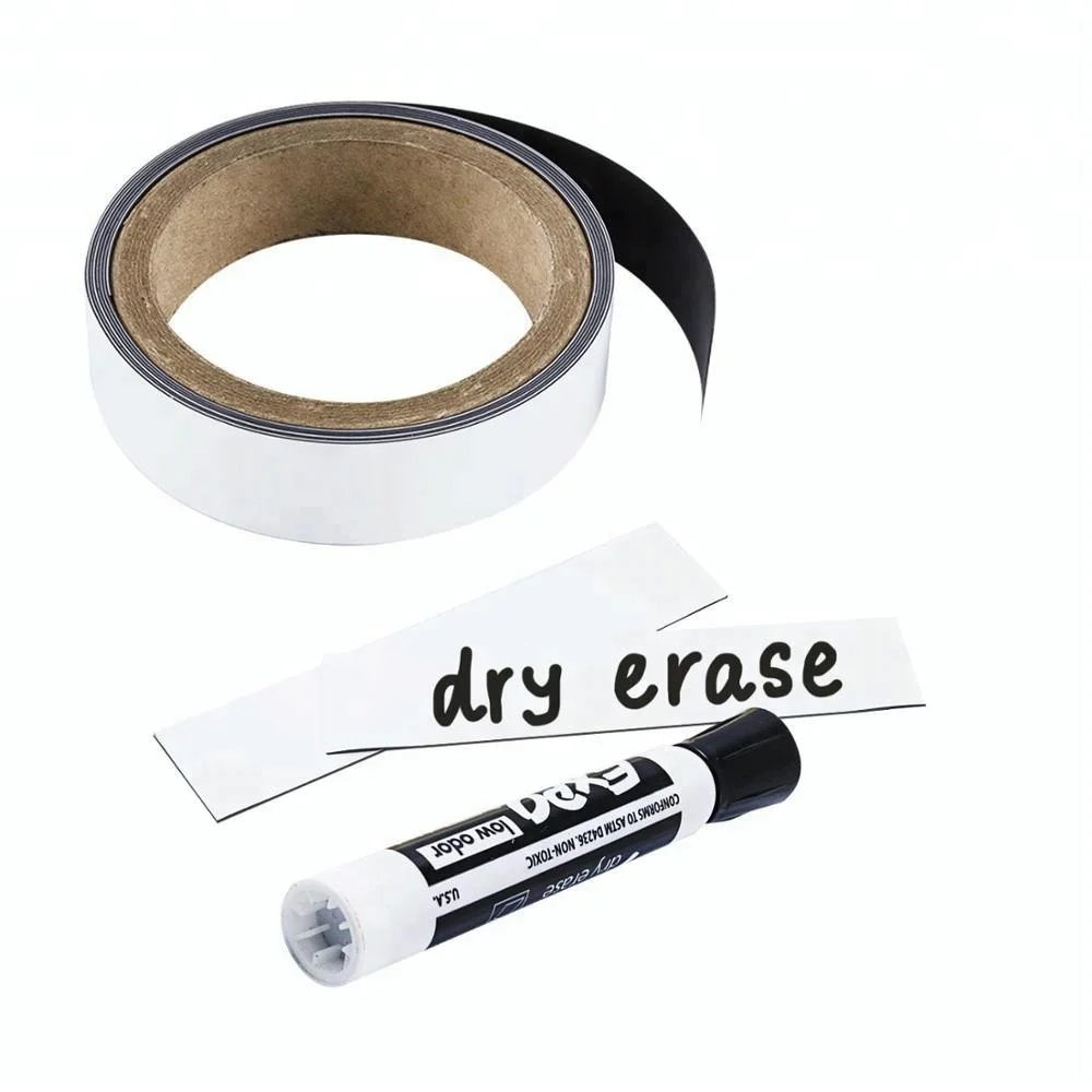 3/4 Inch 10 Feet Flexible Strip Write On And Wipe Off Dry