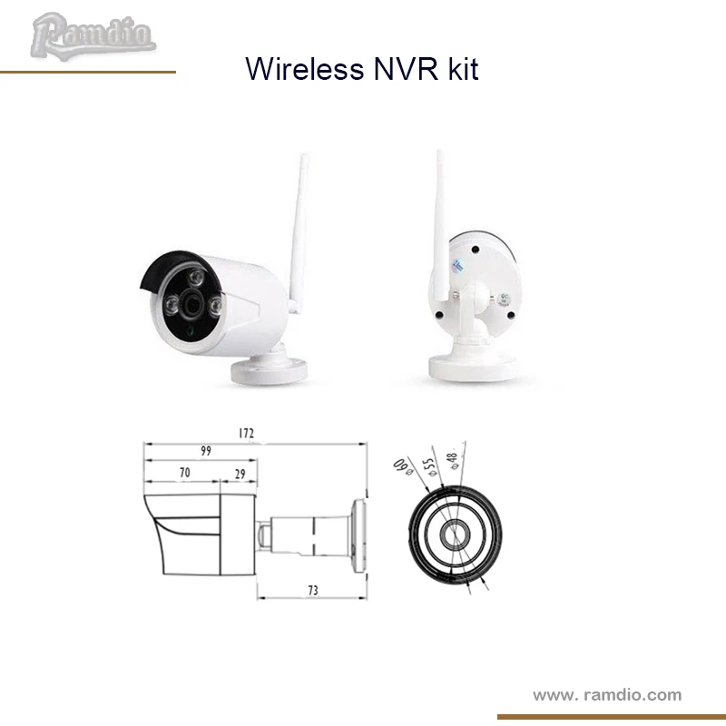 Cheap And Fine 1080p 4ch Nvr Wifi Ip Camera H.264 Nvr Wireless Kit