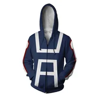 

Anime hoodie My Hero Academia Sweatshirt cosplay Men's Boku no Hero Academia Movie Long Sleeve Jacket Hoodie Large Size Custom