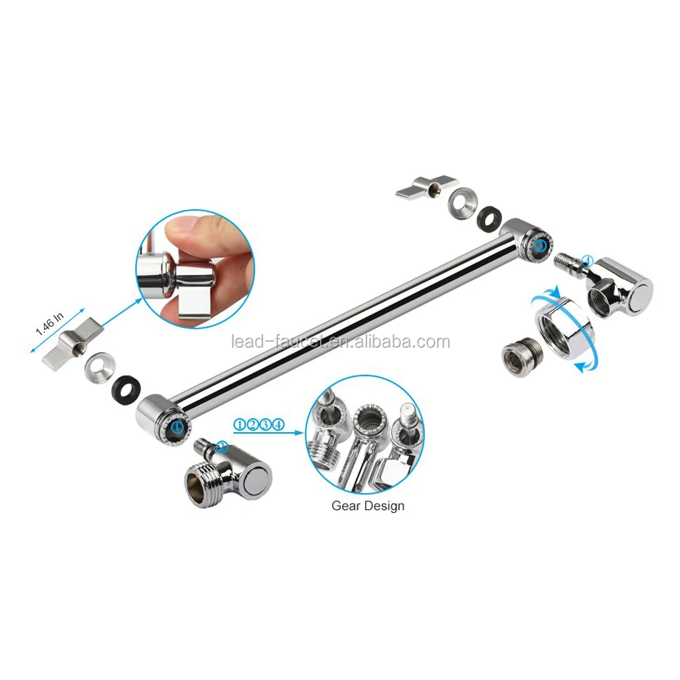 Flexible Shower Arm For Shower Head Extension Arms Buy Solid Brass Bathroom Accessories,Brass