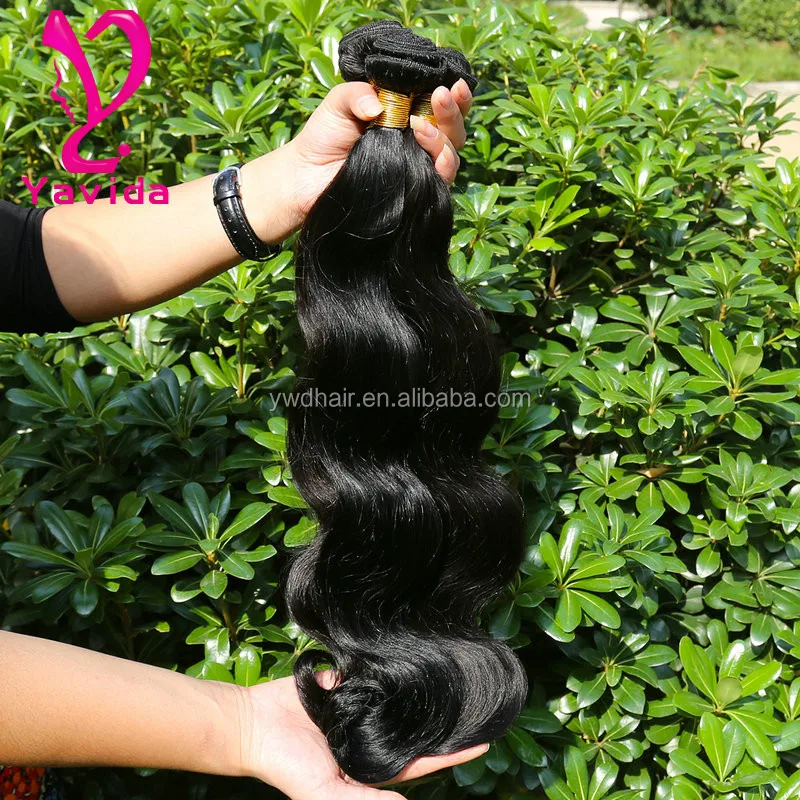 

8A Grade Yavida Peruvian body wave bundles natural black 100%virgin human hair extension 3bundles total 300g, N/a