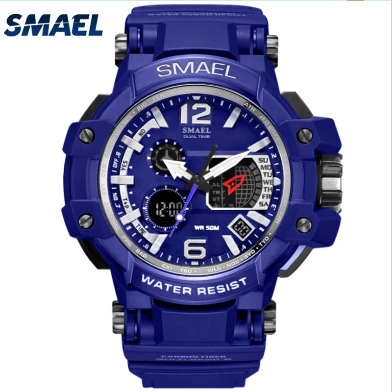

SMAEL 1509 armt led digital wrist watch, Gold;rose gold;blue;orange;red;dark blue;sliver;green