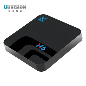 UUVISION voice control Android 8.1 android tv box with 3g 4g sim card H6 Smart Tv Box  TV Box Android 6k