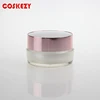 wholesale face cream acrylic plastic jar with lid 15g pearl white cosmetic packaging