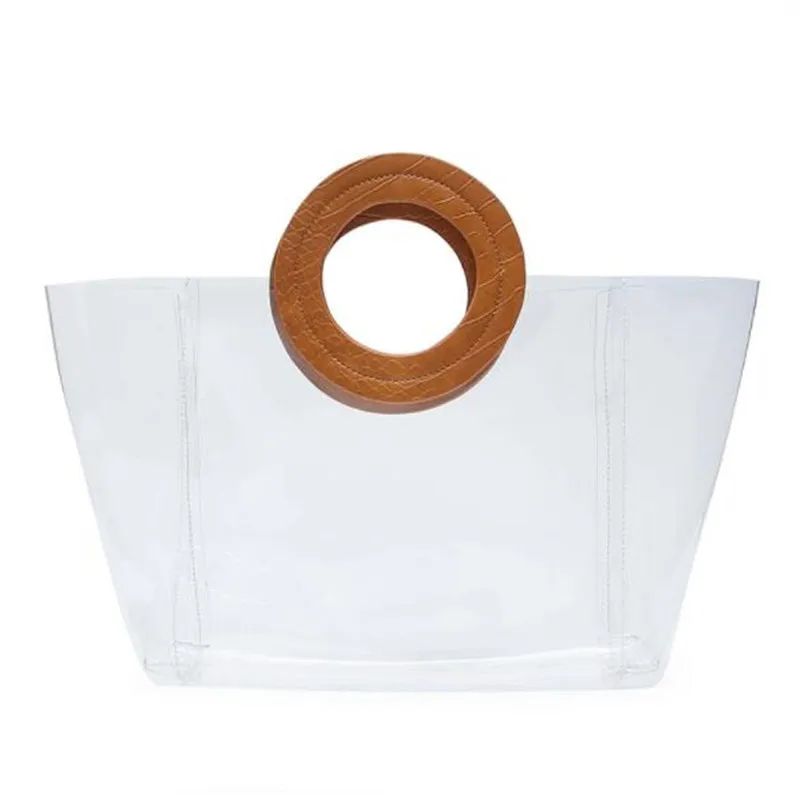 

AILU Factory Directly Supply transparent jelly beach bag summer tote