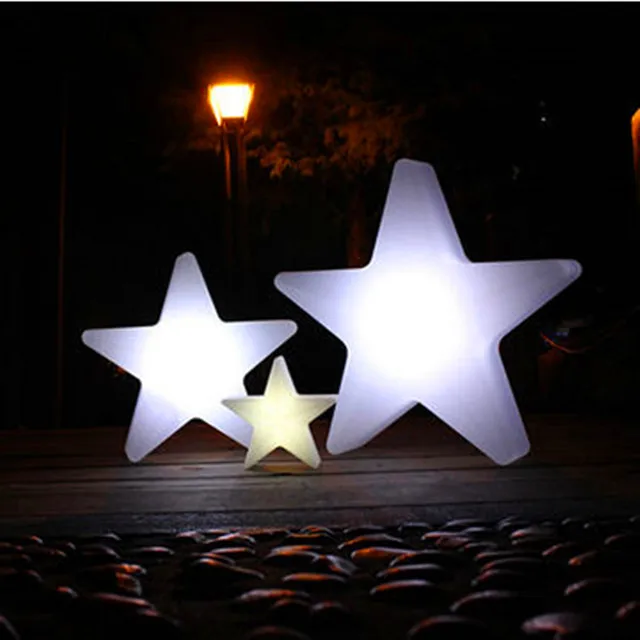 带遥控的 led 塑料五星星
