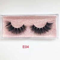 

Real 3d mink eyelashes Thick 3D Mink lashes 18mm 22mm 4D fluffy mink eyelashes E04