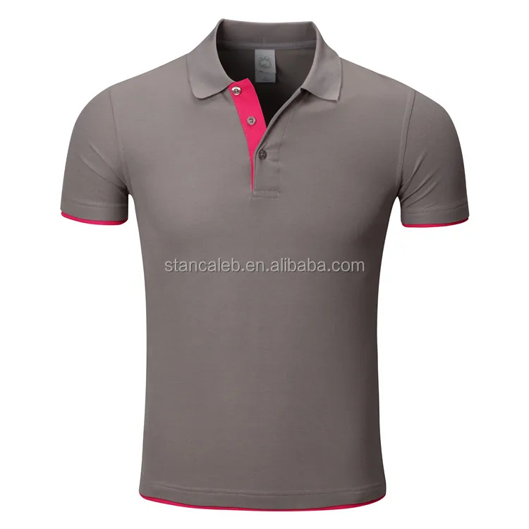 Different color collar polo shirt sewing machine