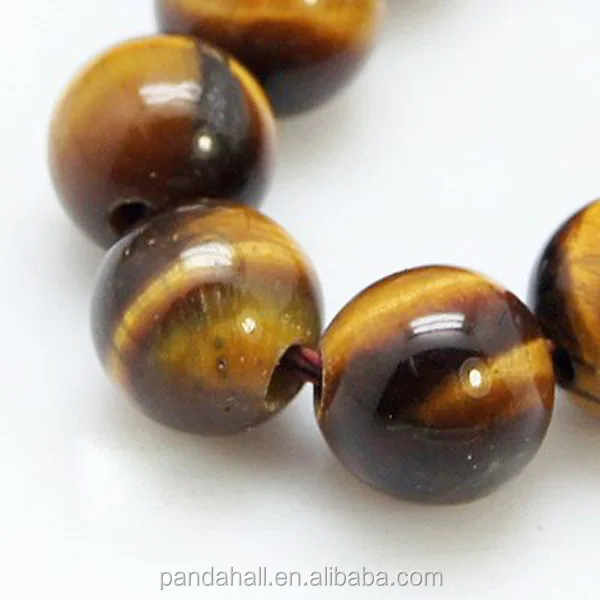 

6mm Gemstone Beads Round Tiger Eye Precious Stone Beads(G-C076-6mm-1B)