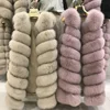 New Arrival Warm Coats Female Real Fox Fur Gilet Women Fashion Winter Thick Natural Fur Vests