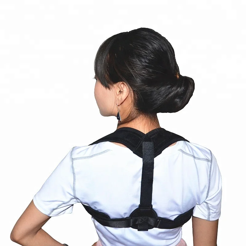 

Adjustable unisex customize posture corrector for bad posture, Black