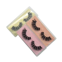 

US best selling lash styles mink faux silk eyelashes 20mm waterproof with free case glitter padding