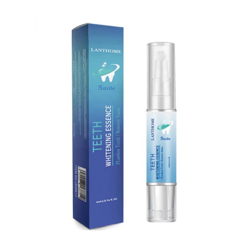 

LANTHOME Oral Hygiene Spotless Stains Remover Shining Confident Smile Teeth Whitening Essence Serum Pen, White