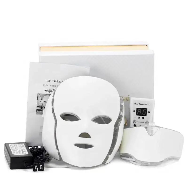 

Hot New Product 7 Colors Skin Rejuvenation Photon Led Mask with Neck Mask