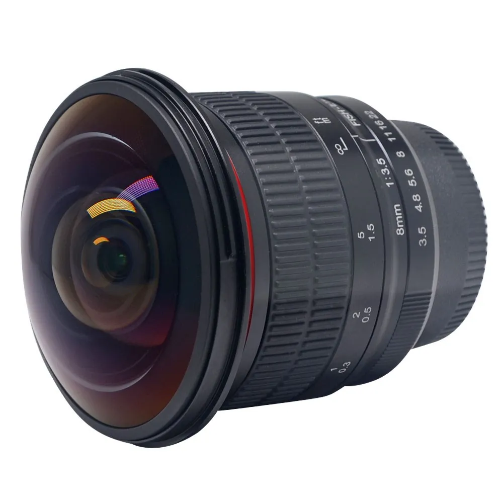Meike Optics Mk 8mm F3.5 Fisheye Lens Ultra Wide Angle for Canon EF M