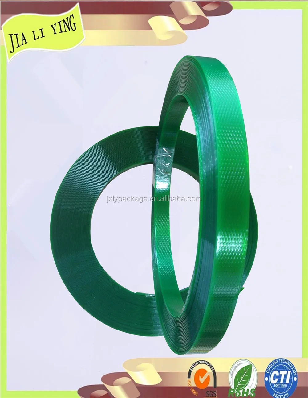 Green Polyester Plastic Strapping Tape For Bundle Buy Plastic