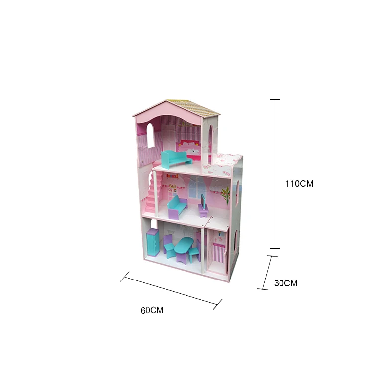 Kits Furniture Small Cute Wooden American Girl Play Doll House Set