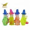 cheap fruits shape soap bubble bottle kids bubble necklace with whistle