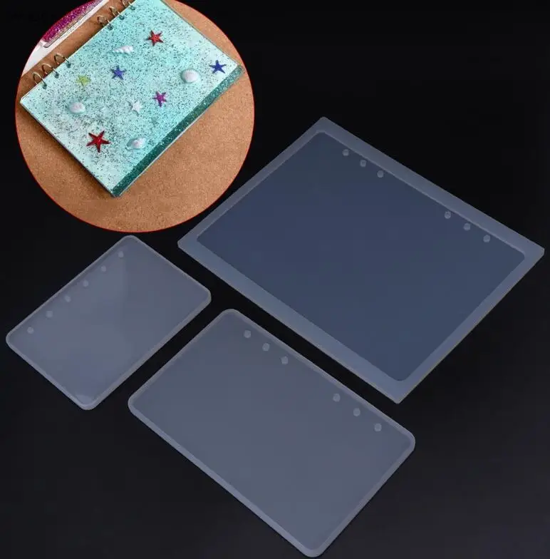 

Mirror Surface Glue Drop Mold Silicone Mold DIY Crafts Notebook Shaped A5 A6 A7 Mirror Jewelry Making Book Resin
