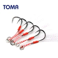 

TOMA High Quality Sea Assist Jigging Fishing Hook With Cord And Solid Ring
