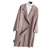 Winter new style design loose lightweight lady wool cashmere coat
