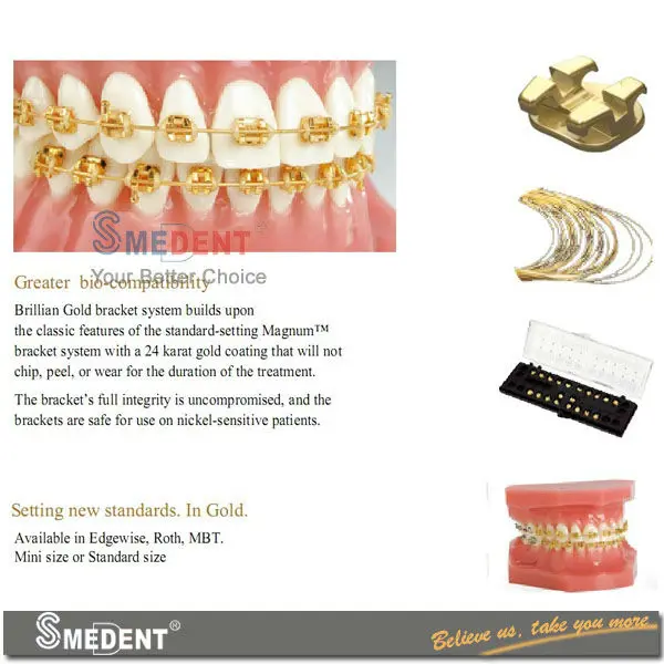 Dental Bondable Mini Roth / Mbt Bracket/ Orthodontic Bracket Buy