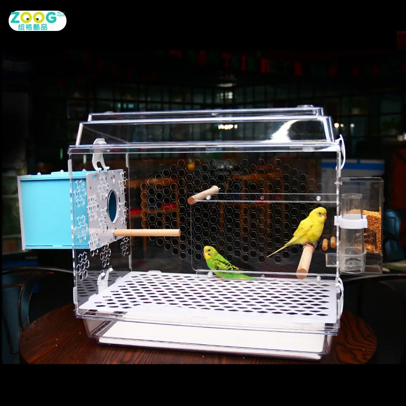 

Wholesale decorative chinese high quality acrylic brid cages, Clear