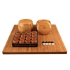 go weiqi Chinese chess game set 19*19 lines bamboo go board customizable bamboo bowls fine Ceramic stones and xiangqi pieces