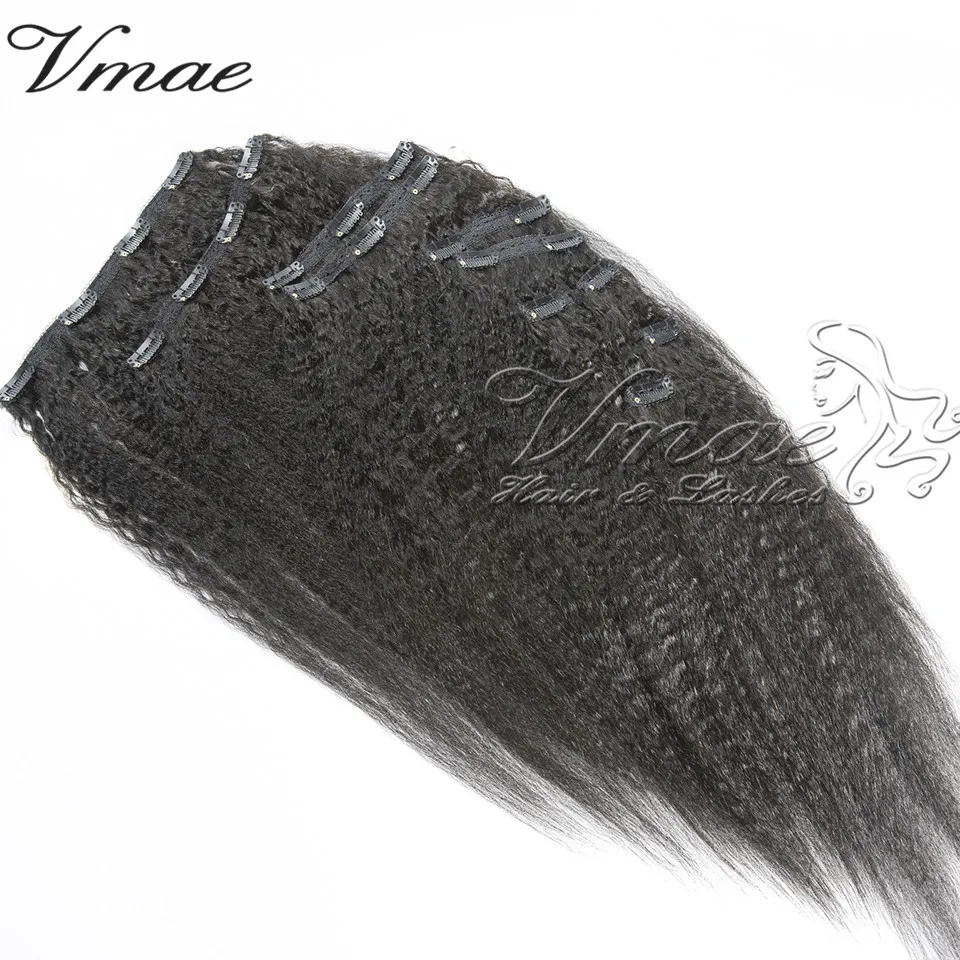 

VMAE Mongolian High Quality Unprocessed Natural Color Peruvian Kinky Straight Clip In Original Virgin Human Hair Extensions, N/a