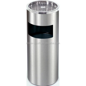 stainless steel dustbin round