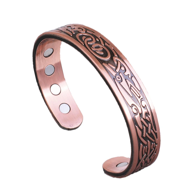 Factory Price Therapy Healthy Pure Copper Magnetic Bangle