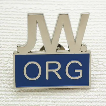 Jw.org Silver Blue Lapel Pin,customized Metal Soft Enamel Jw.org Pin 