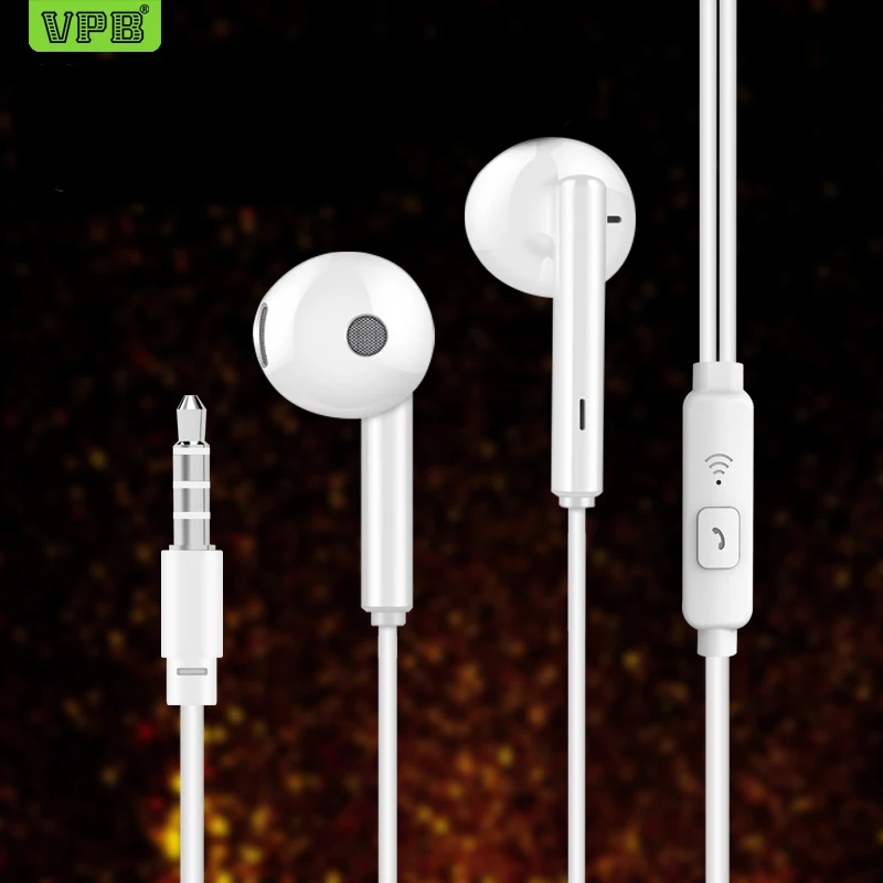 

VPB S13 Earphone Super Bass Microphone in ear 3.5mm for Mobile phone