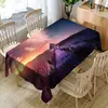 Wholesale 3d printed design tablecloth for dining room