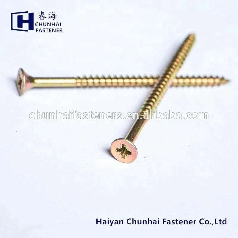 
DIN7505 double countersunk pozi chipboard screw confirmat furniture wood screw 