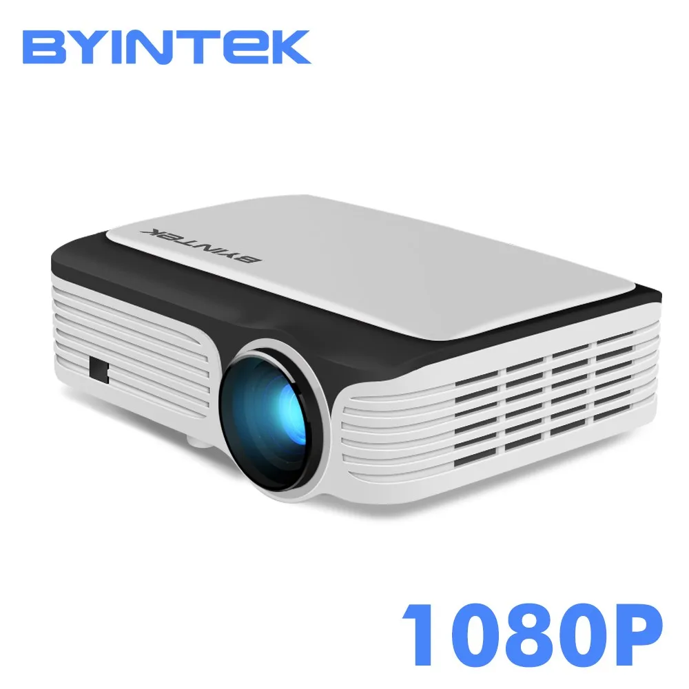 

BYINTEK MOON M1080 Smart Android LED Mini Projector, Black and white