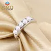 Popular 2016 hot sell usa fashionable jewelry rhodium plated handcrafted matching wedding rings