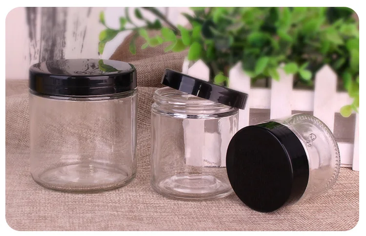 1oz 3oz 6 oz 12 oz 16oz 26oz Glass Jar with Lids Food Storage Jar