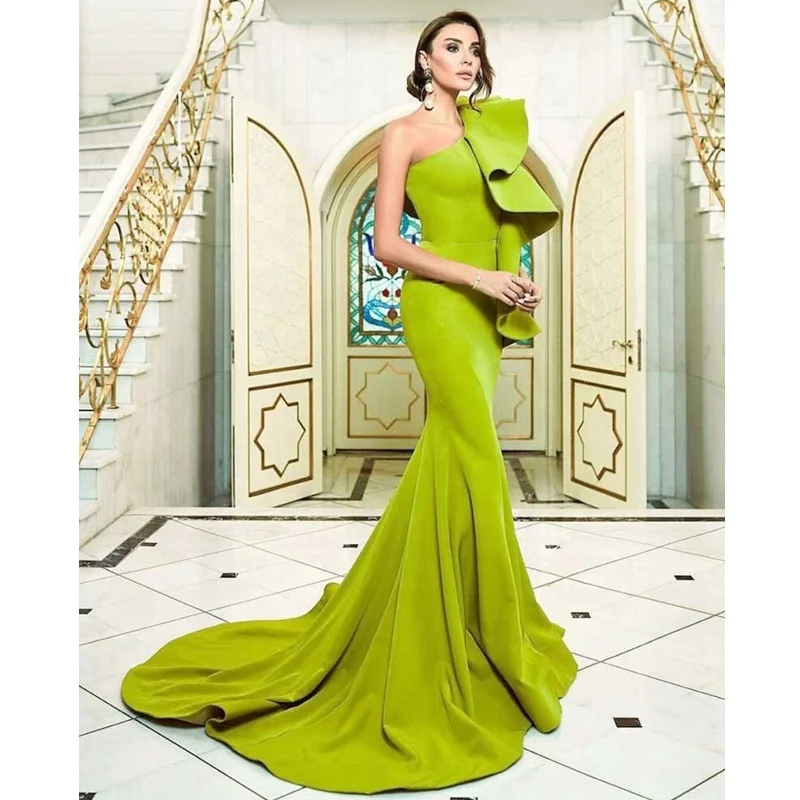 

China Mermaid Formal Prom Women Party Evening Dresses, Green