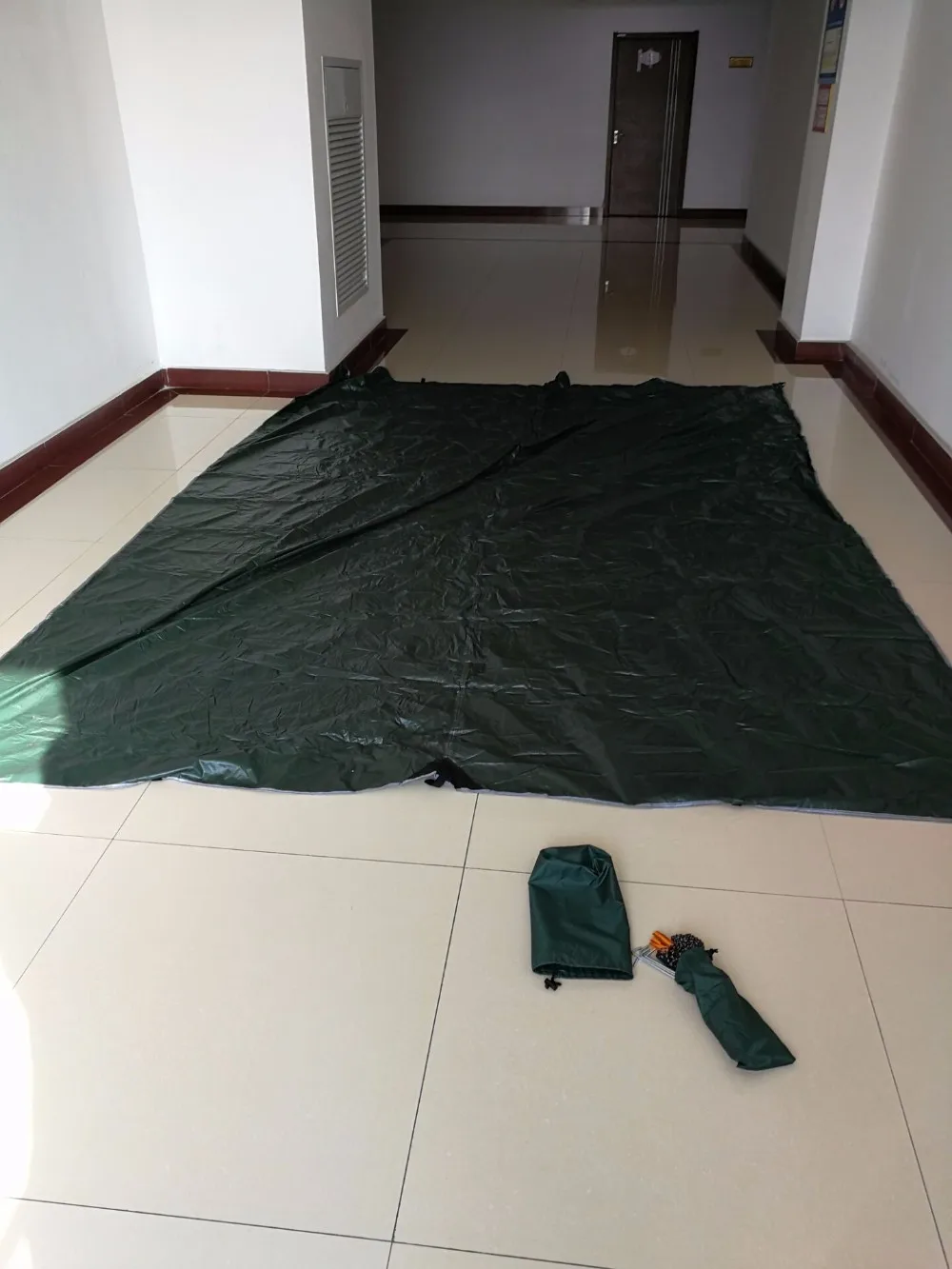 Woqi Waterproof Camping Shelter Double Hammock Ripstop Nylon Rain Shelter Tarp Tent Rain Fly