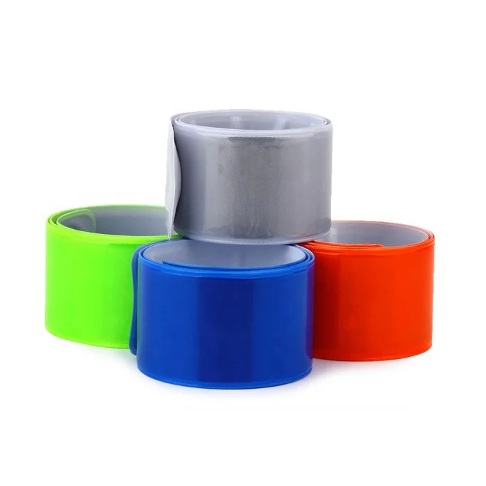 Promotional Reflective Plastic Slap Wrap/armband/wristband/snap Band