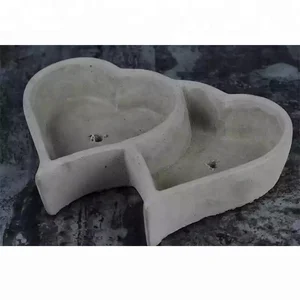 Image of Round Shape vase Concrete Planter Mold Handmade Craft Home Decoration Geometry Cement Flowerpot mol Flower Pot Silicone Rubber