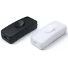 white and black 303 push button switch,inline plastic small switch for reading lamp,table light