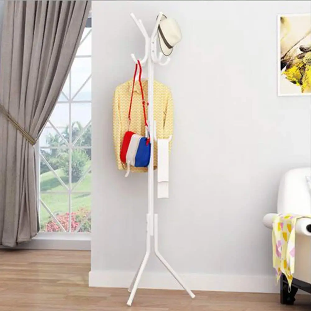 white coat hanger stand